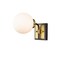 Z-Lite Parsons 1 Light Wall Sconce, Matte Black, Olde Brass & Opal 477-1S-MB-OBR - alternate 6
